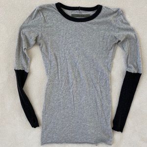 Enza Costa Cotton/Cashmere long sleeve top